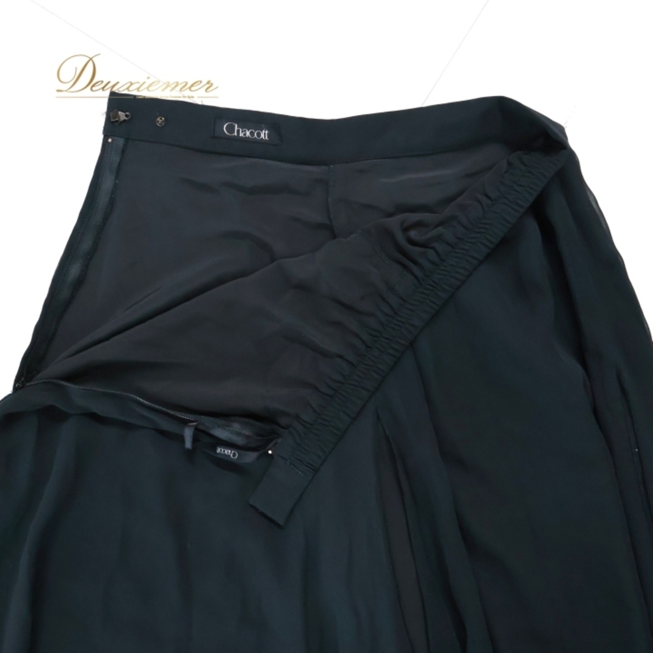 社交ダンス 衣装 ズボン ブラック系 チャコット Chacott 黒 ボトムス パンツ 無地 シンプル 透け感 ひらひら 上品 レッスン 練習 かわいい ダンス衣装 キュロット