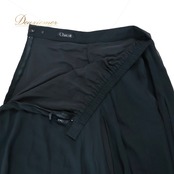 社交ダンス 衣装 ズボン ブラック系 チャコット Chacott 黒 ボトムス パンツ 無地 シンプル 透け感 ひらひら 上品 レッスン 練習 かわいい ダンス衣装 キュロット