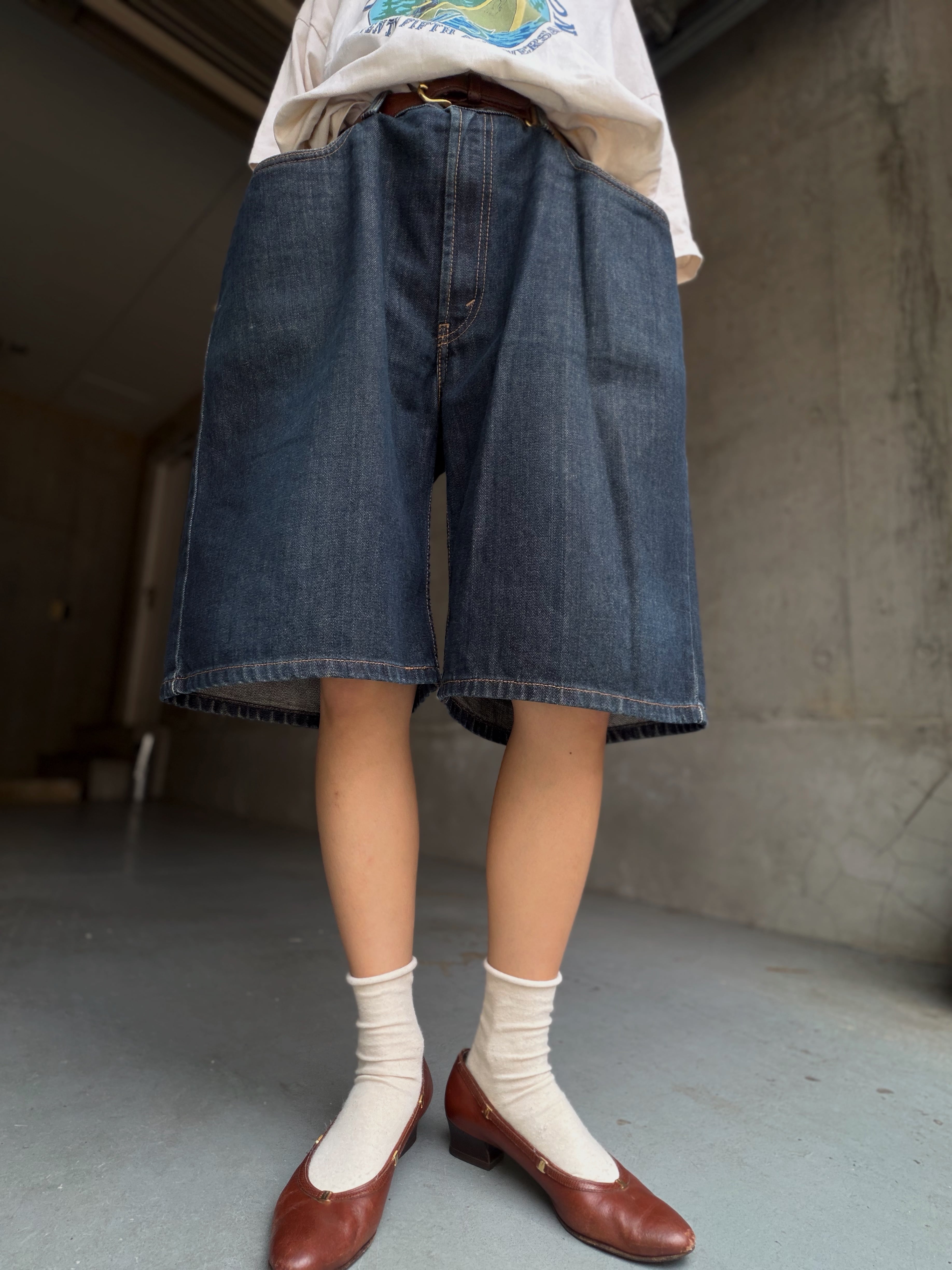 (PT1009)Levi's 569 loose straight denim shorts made in Jordan