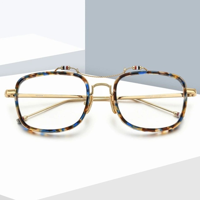 【TR0288】Acetate Square Frame Glasses