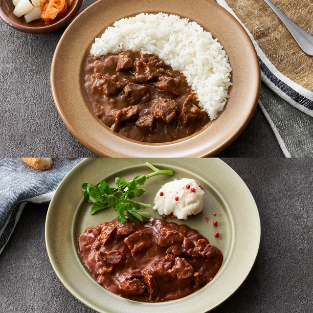 〈20％OFF‼〉【ふくべい】牛たんカレー＆牛たんシチュー 6個セット