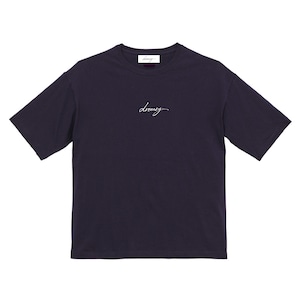 drowsy..EMBROIDERY FRONT LONG TEE / 23SS / NV