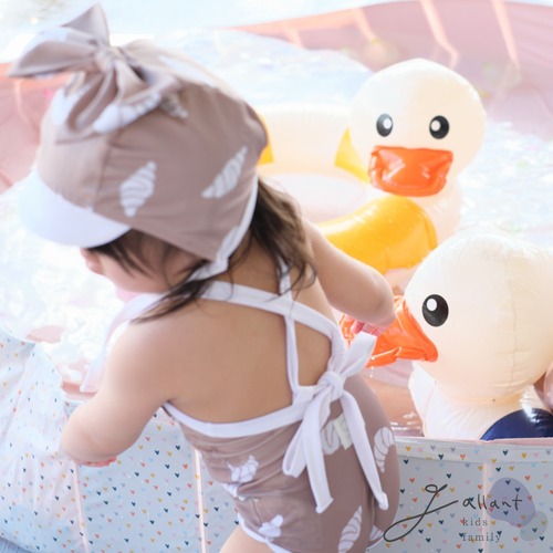 〚予約〛Bread swim CAP ribbon <kids><Jr>