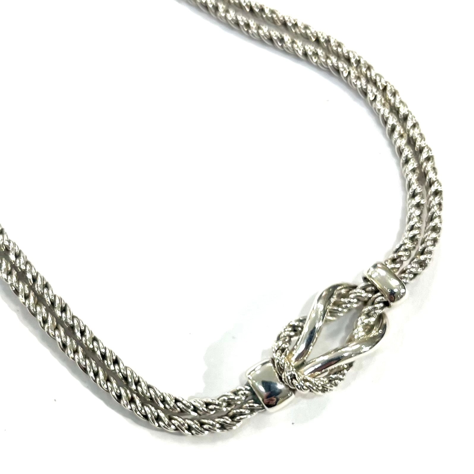 希少【TIFFANY&CO.】 2360 ティファニー ツイストダブルロープ