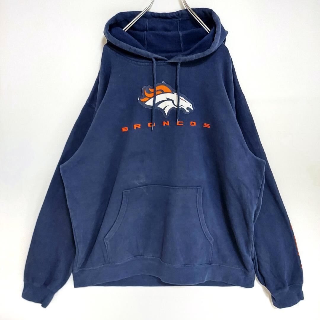 【新品】トミーヒルフィガー　NFL コラボ　ネイビー　袖　ロゴ　トレーナー　L