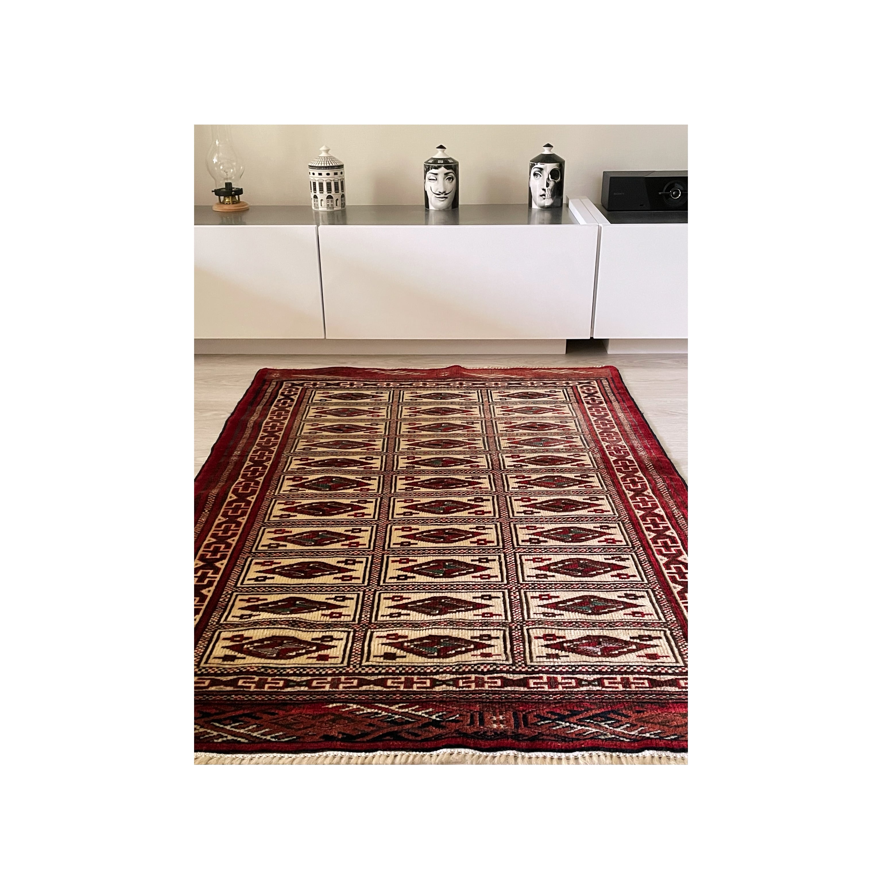 T0154 Vintage rug 78 × 114cm ヴィンテージラグ トルコ絨毯 ...