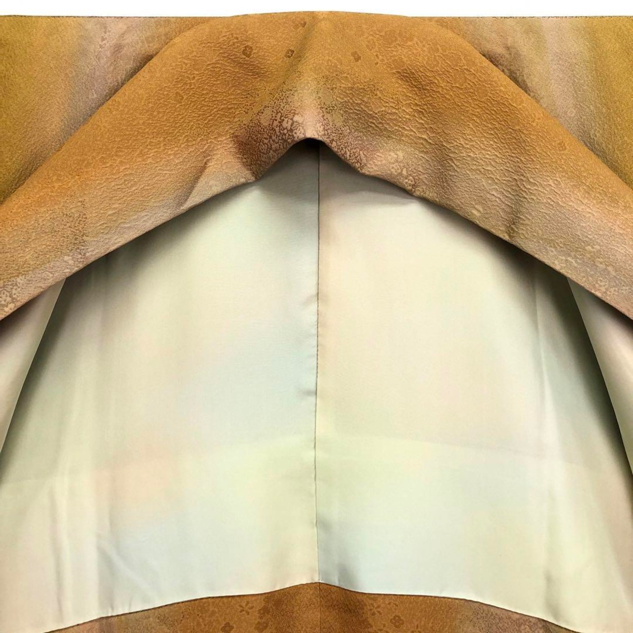 道中着 ロング 小花模様 縦柄グラデーション ガード加工 H-4034  