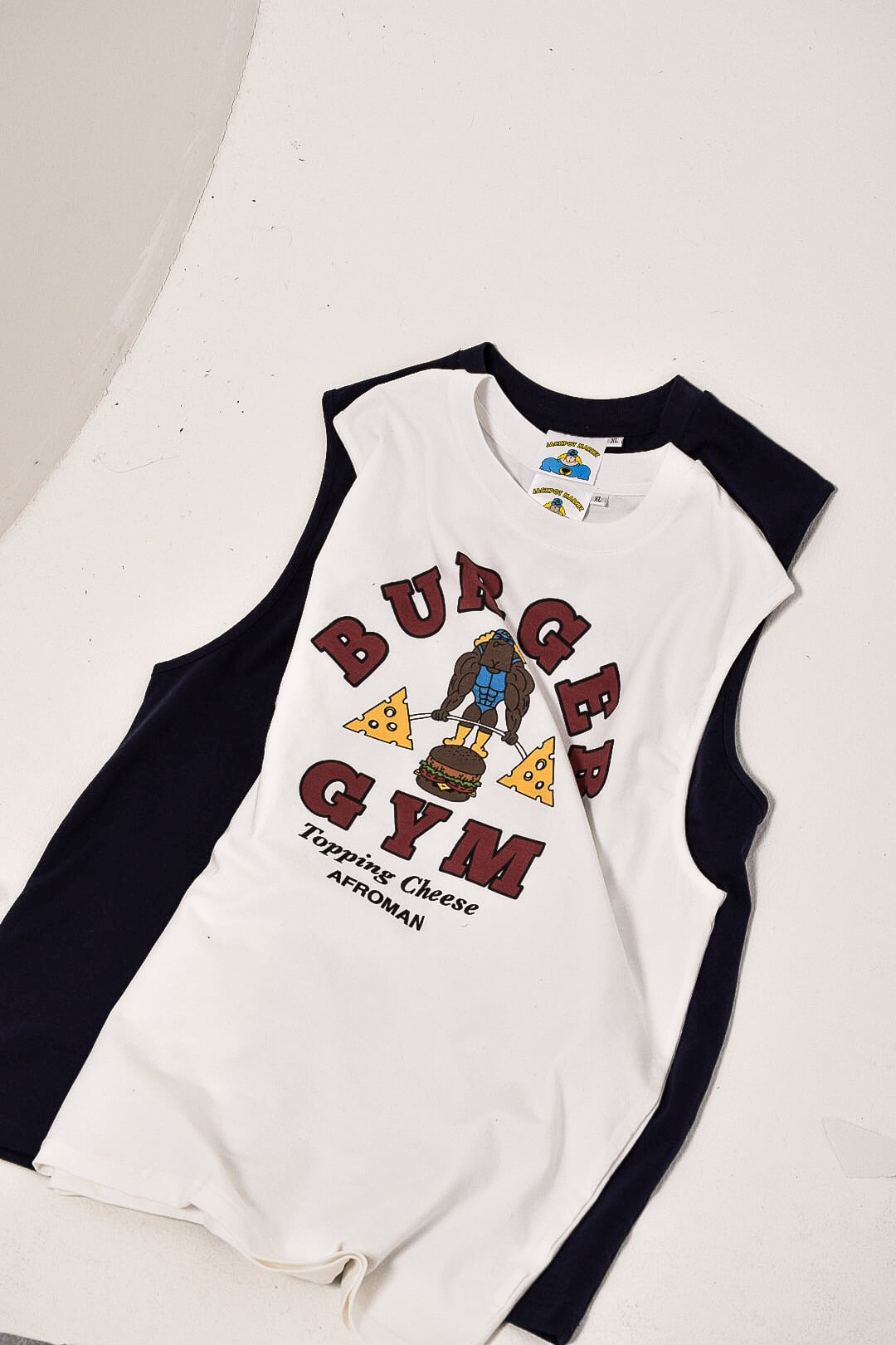 バーガージムタンクトップ ホワイト | JACKPOT MARKET