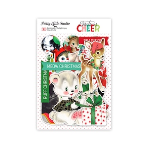 新入荷☆PLS45 PrettyLittleStudio【Animal Christmas】Medium die-cuts pack  ダイカットパック