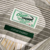 Crocodile クロコダイル JAPAN FABRIC ストライプ 長袖 シャツ L/メンズ
