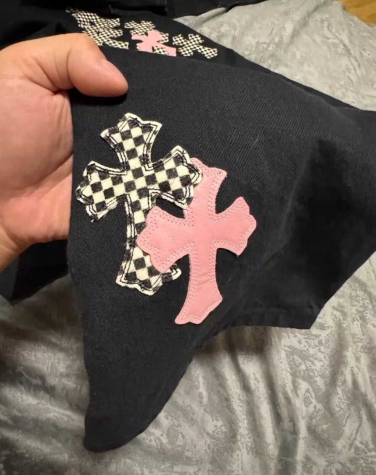 CHROME HEARTS クロムハーツ クロスパッチ デニムパンツ | chromehearts