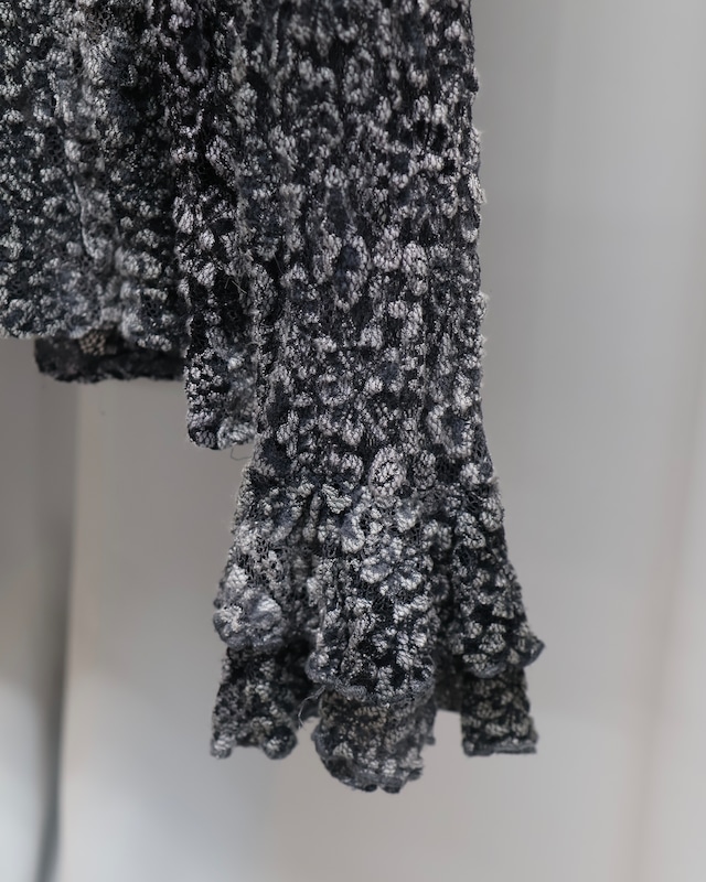 embroidery sleeve flare second knit