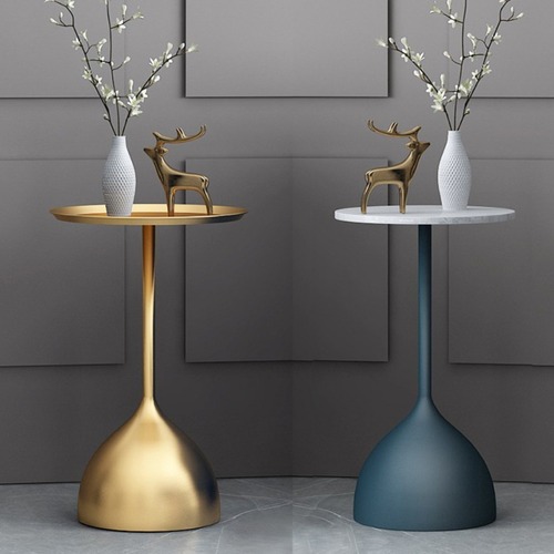 サイドテーブル 北欧 コーヒーテーブル 丸型 ゴールド アイアン ブラック 脚 モダン ソファ横 コーナーテーブル