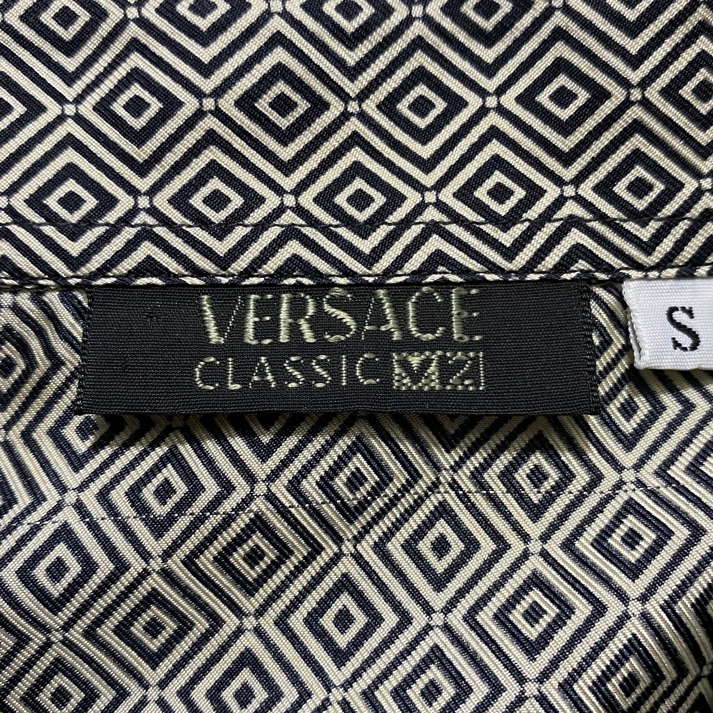 vintage VERSACE CLASSIC V2 small pattern silk shirt | NOIR ONLINE