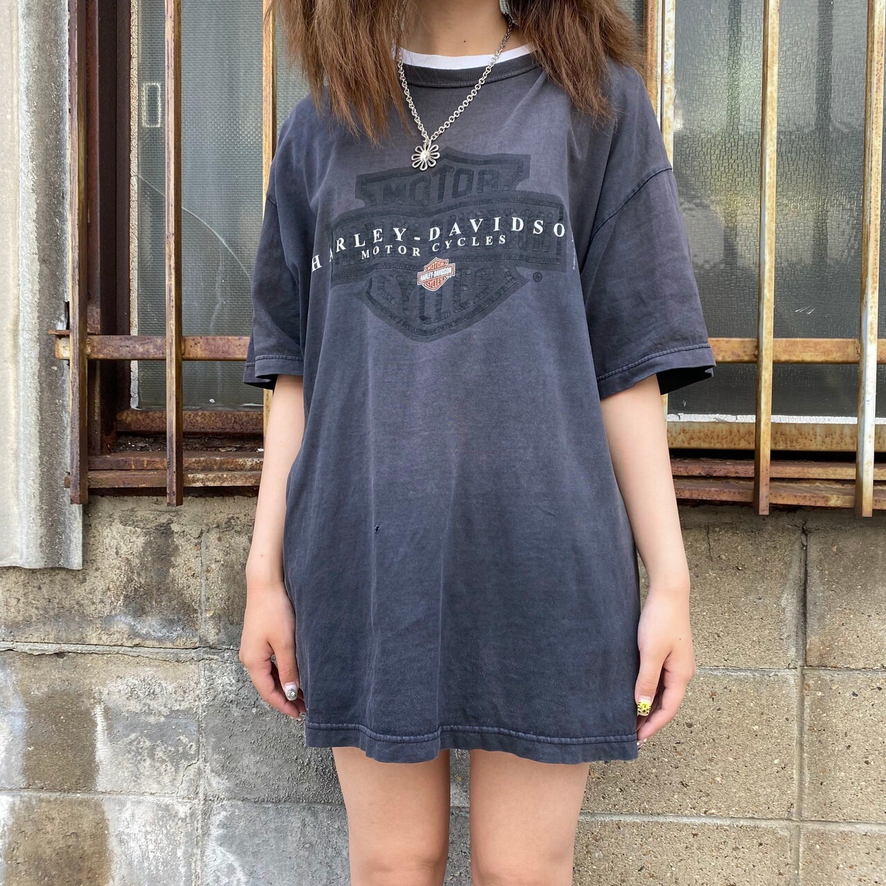 00年代 Harley-Davidson ハーレーダビッドソン 両面プリントTシャツ 