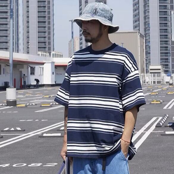 ラージストライプTシャツ vi1206