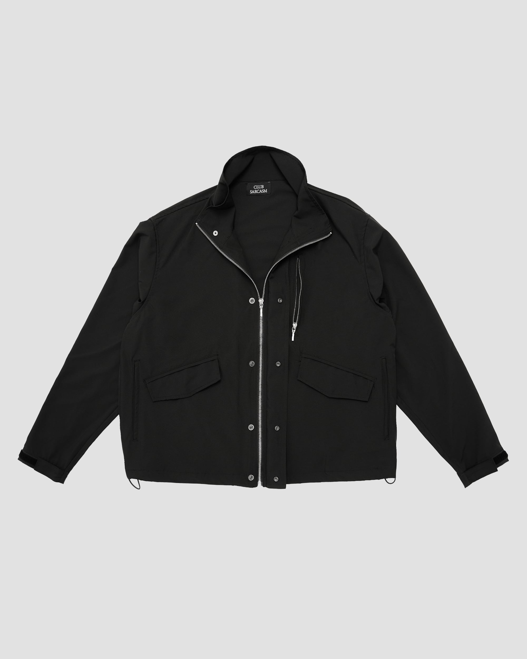 MODERN STAND COLLAR JACKET (BLACK) | CLUB SARCASM