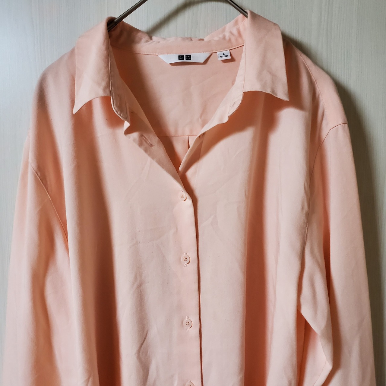 【USED】ユニクロ　シャツ　ピンク