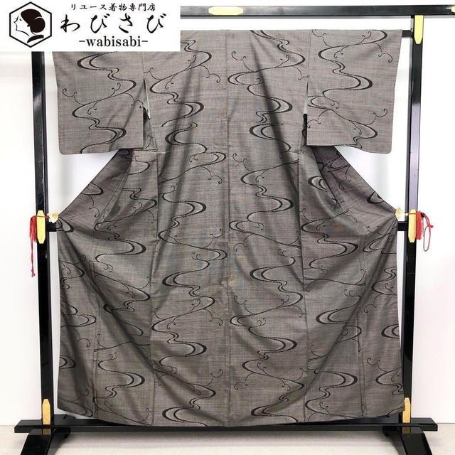 名古屋帯 源氏鳥に花柄 鳥 雪輪 茶色 長尺 O-4613 着物 きもの kimono  