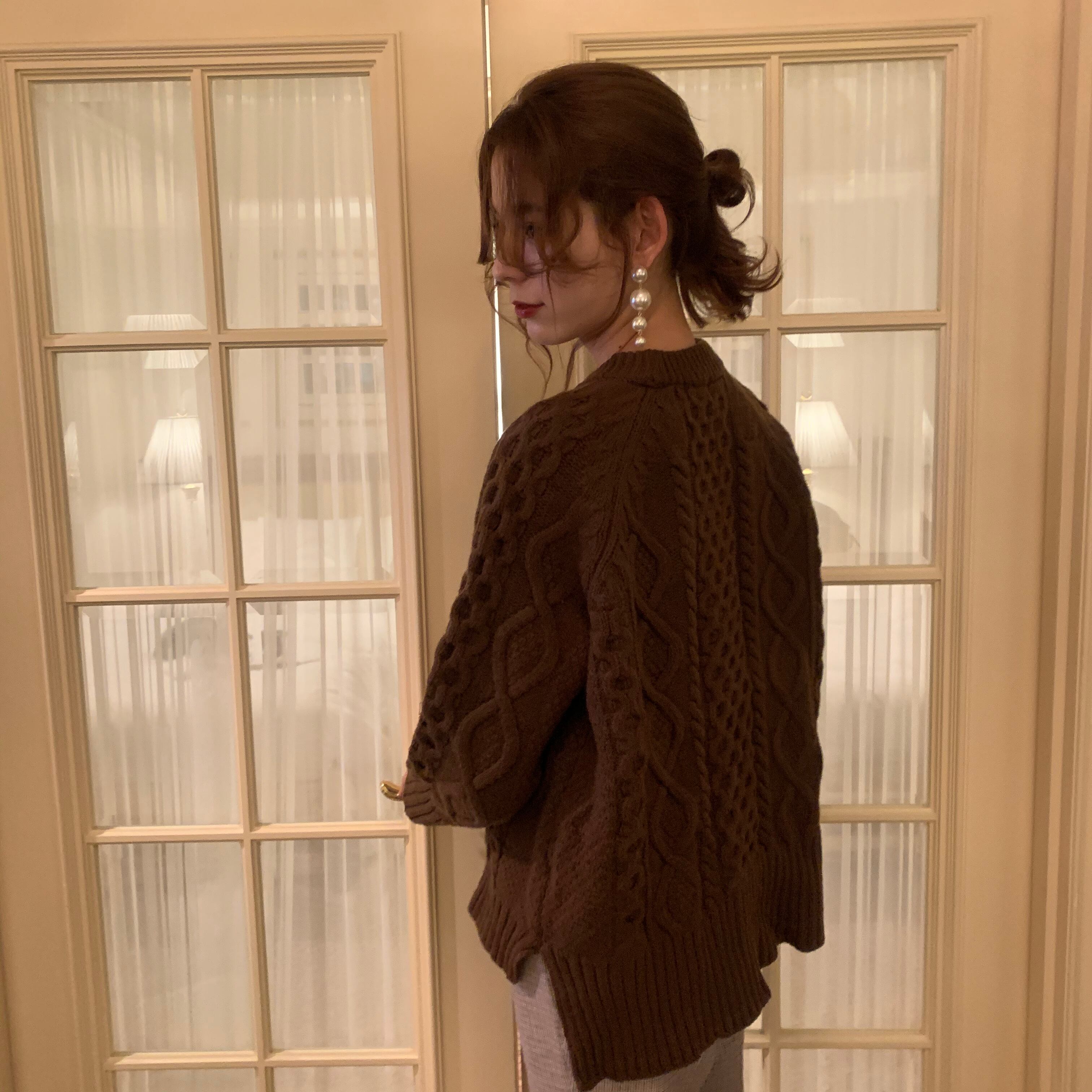 【Cherily】cable knit