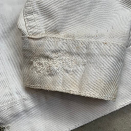 60's～ LEVI'S リーバイス 70505-1051 ホワイトデニムジャケット Big E