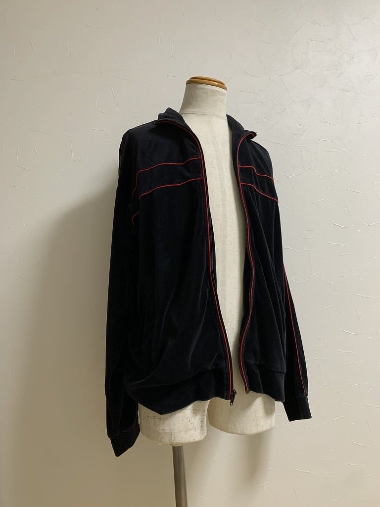 1990's Piping Design Velour Track Jacket