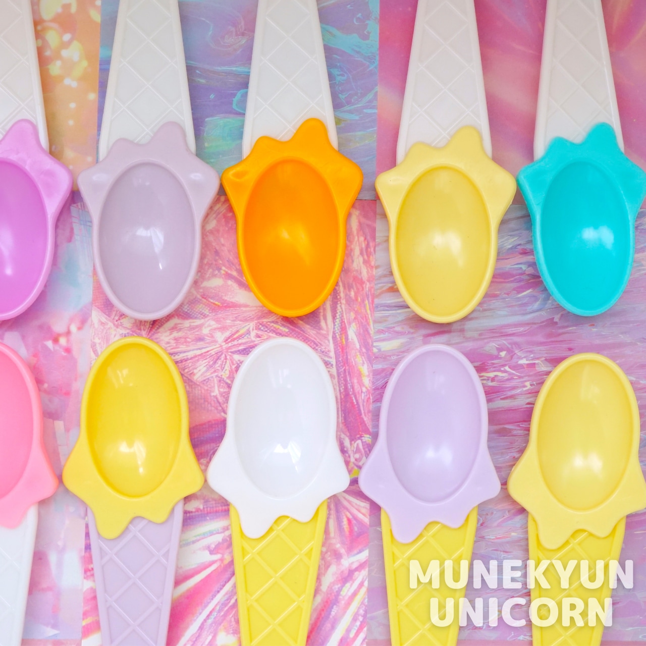 #L069 【1個/1pc】チェーン付きアイスクリーム スプーン チャーム / Ice cream Spoon Pendant
