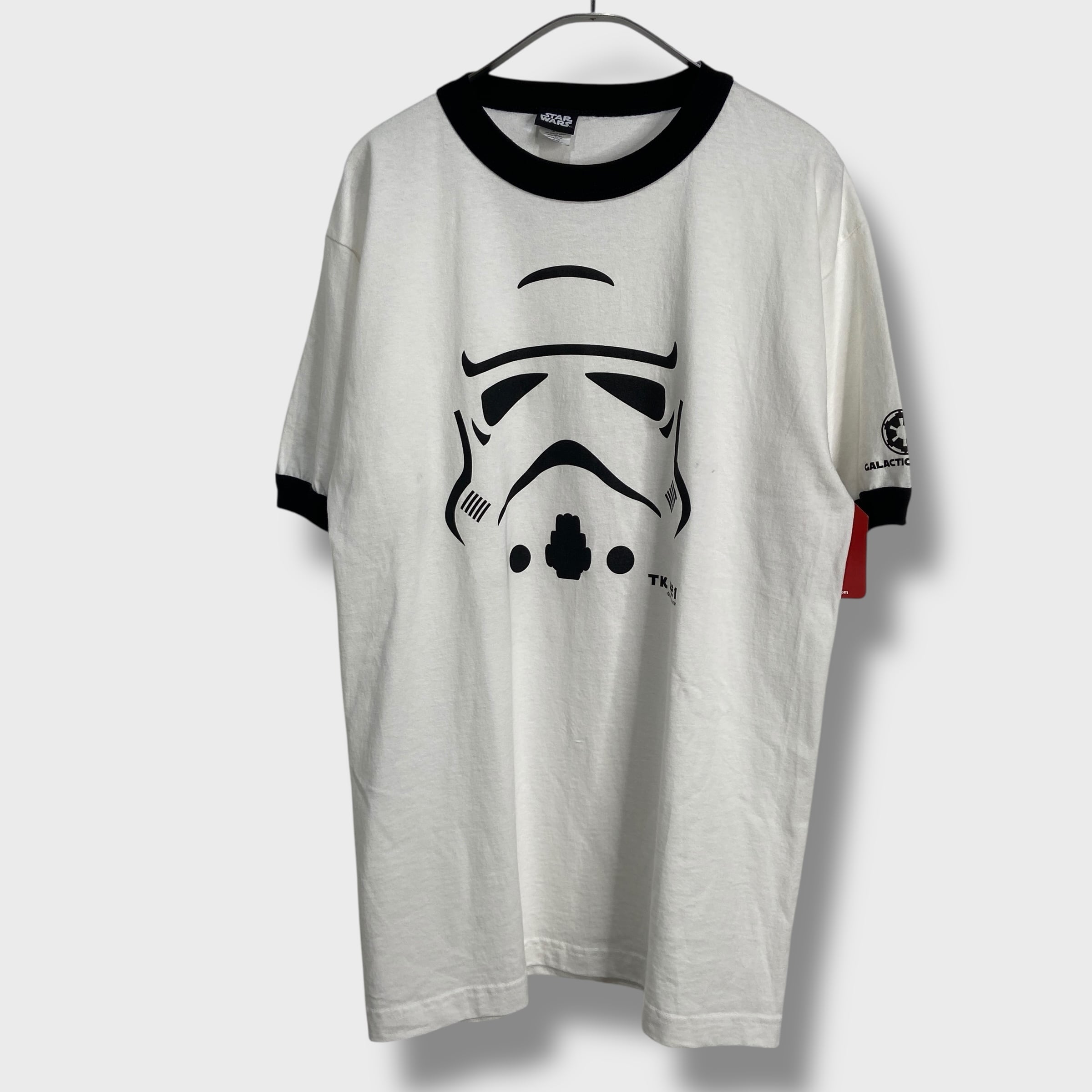 未使用品 スターウォーズ ストームトルーパー リンガーTシャツ M 白