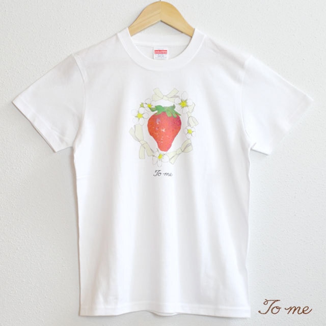 ストロベリーリングTシャツ 150〜160 / To me