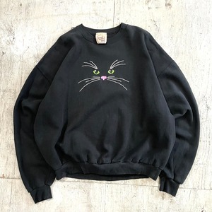 1990's cat sweat #G904