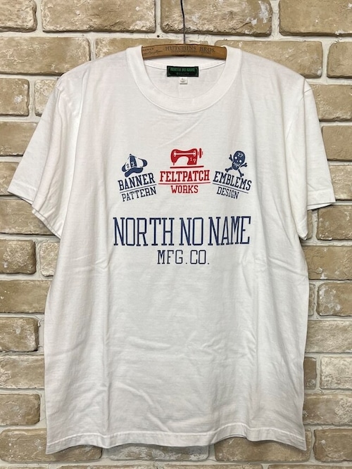 【NORTH NO NAME 】"NNN MFG" Vintage Faded Tee. (WHITE) メンズTシャツ