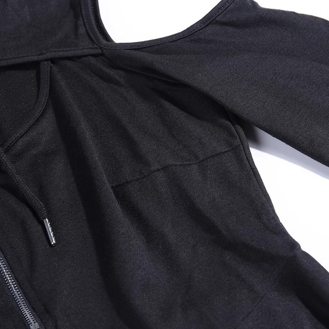 バストオープン ショルダーカット パーカー ワンピース Jua S Goth