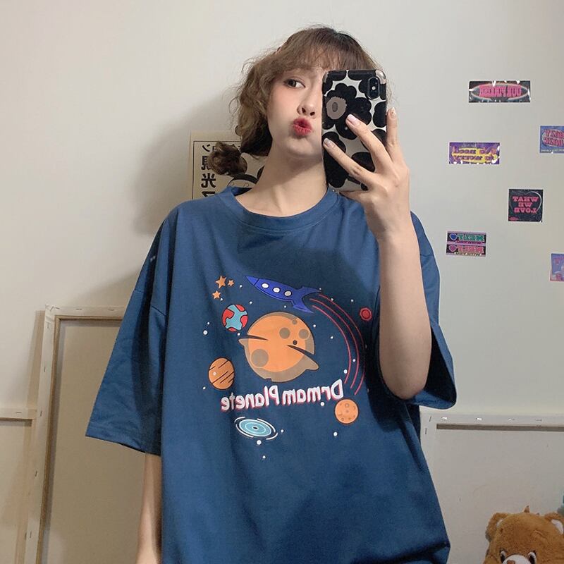 スタイルTシャツ サマー薄手ルーズ かわいい 夏物 スーパーモール6039660312