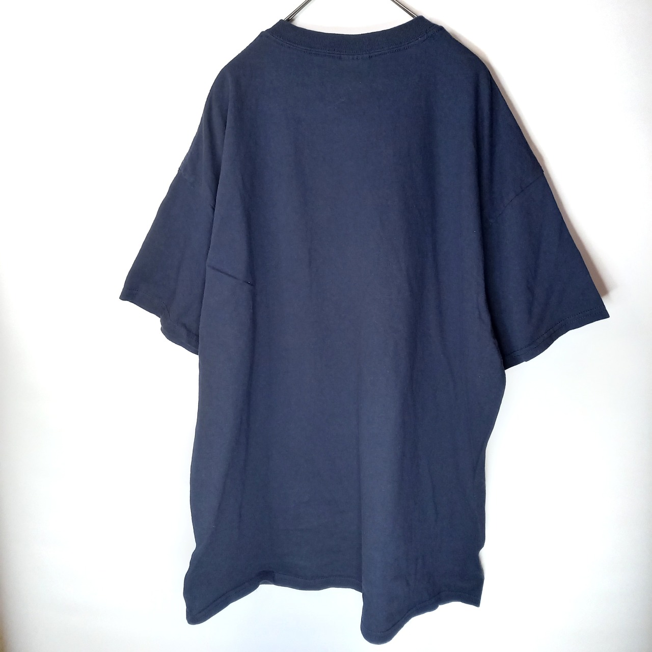 ギルダン　クルーネック　プリントTシャツ　オーバーサイズ　ネイビー　XL