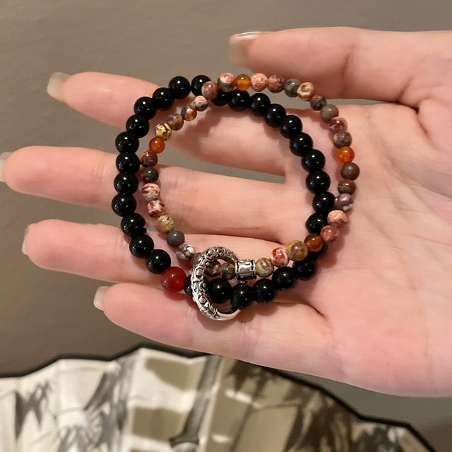 Manggoレトロ2層ビーズブレスレット