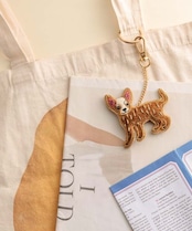 幸せをよぶ ザリ刺繡チャーム 犬5種 シバ/ビションフリーゼ/ダルメシアン/チワワ/トイプードル