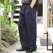 rayon blend 3tuck slacks faded navy
