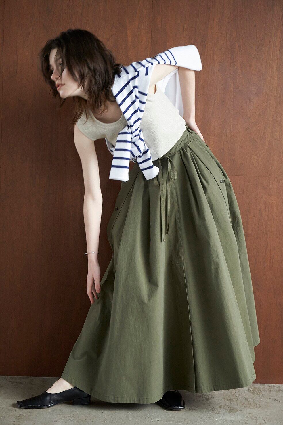 CLANE クラネ / 2WAY MILITARY VOLUME SKIRT | TRENTオンライン  