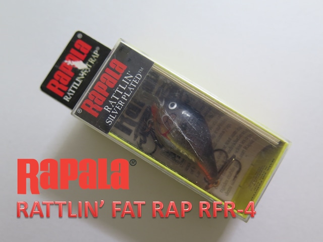 RAPALA RATTLIN' FAT RAP　RFR-4  ラパラ　ラトリン　ファットラップ　Ｓilver Black  F-L82-02