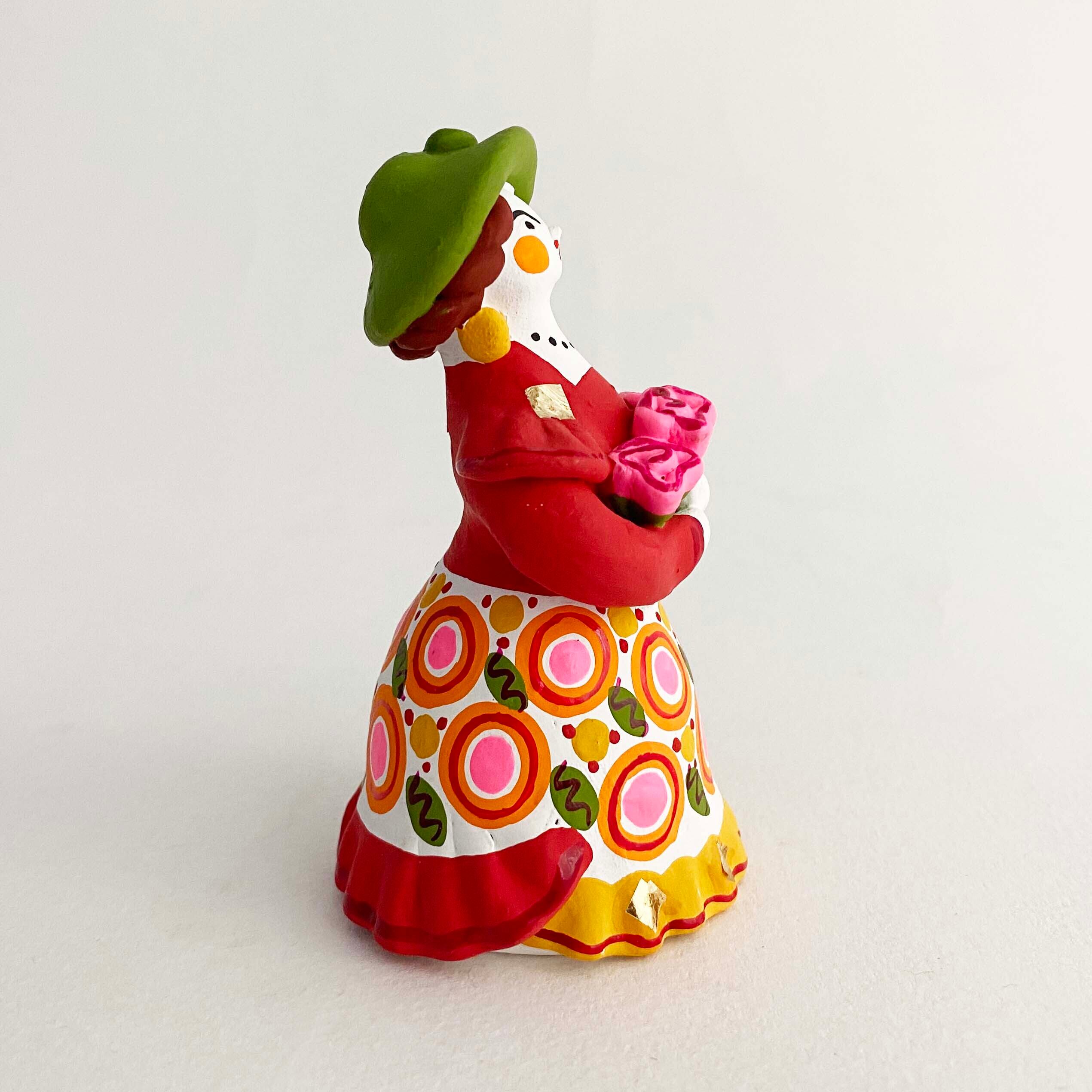 ディムコヴォ土人形 / バラの花束