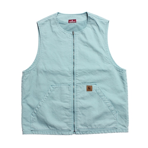 HELLRAZOR｜OVER DYE DENIM VEST -Slate-