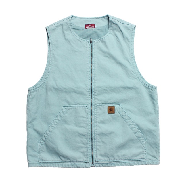 HELLRAZOR｜OVER DYE DENIM VEST -Slate-