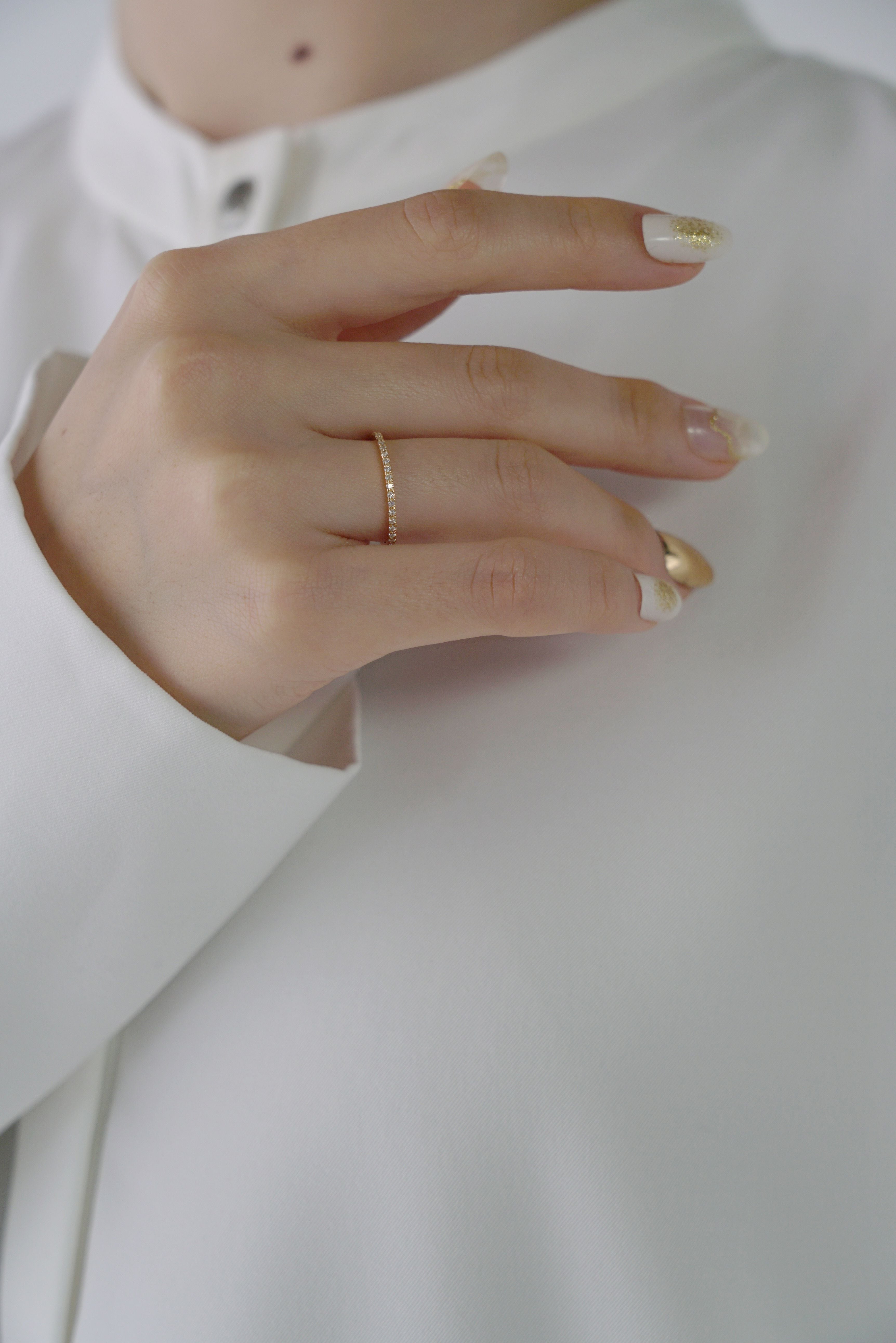 K18 ダイヤモンド フルエタニティリング M | ETmam（エトマ