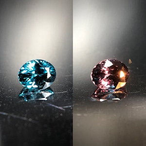 唯一無二の蒼色 0.14ct 天然 ベキリーブルー ガーネット（カラーチェンジガーネット）