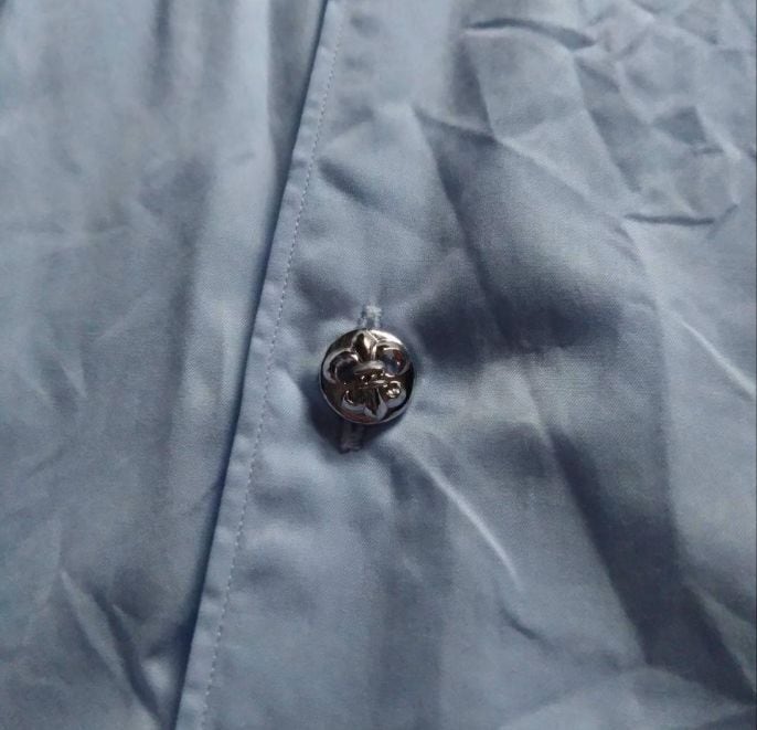 CHROME HEARTS クロムハーツ BSフレア ボタン ドレスシャツ | chromehearts