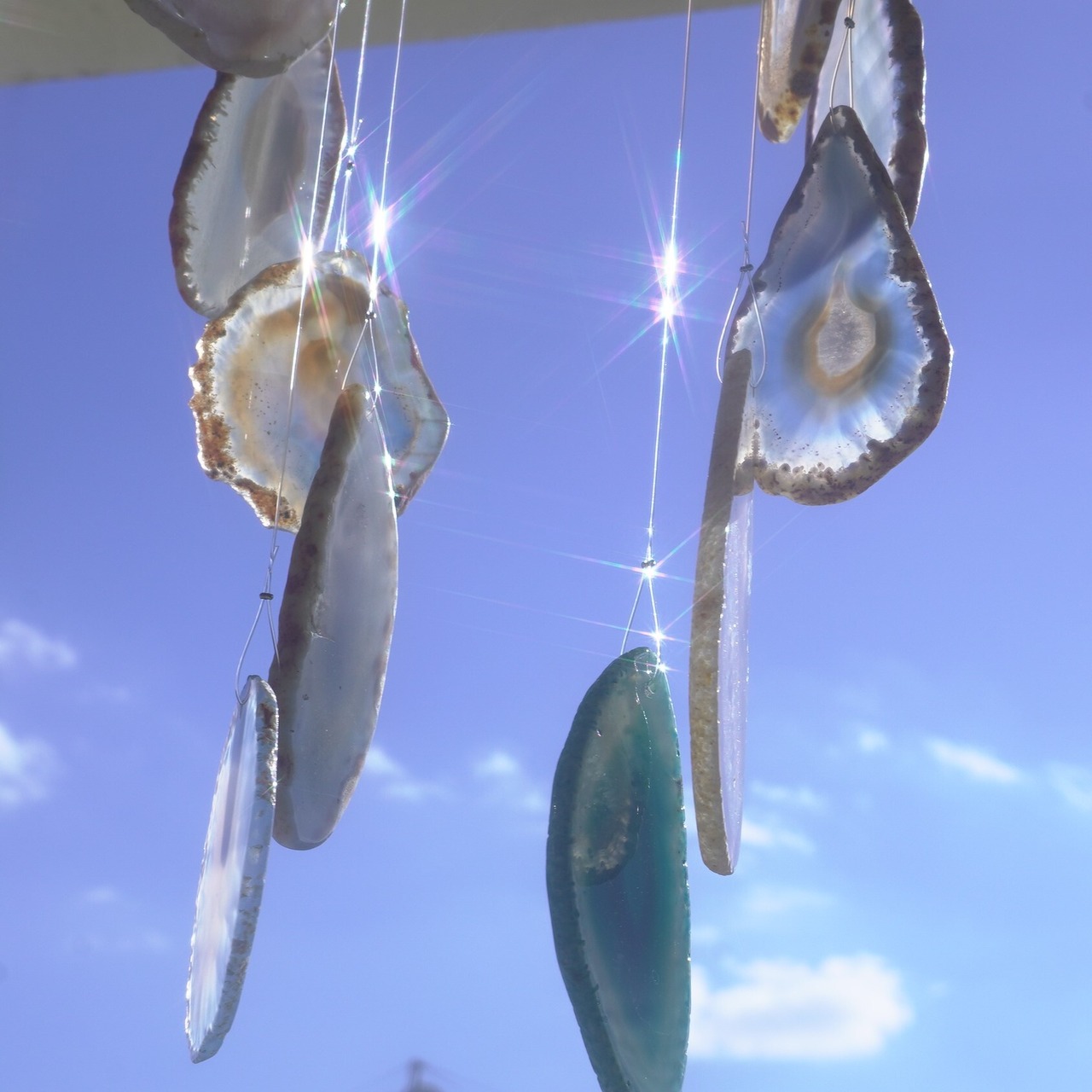 Vega 04 - アゲートヒーリングチャイム / Agate Sun Catcher Wind Chime 1087