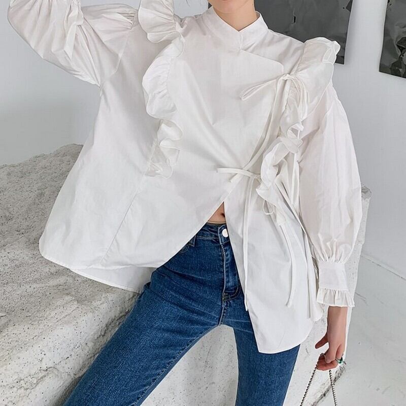 サイドフリルシャツ 10152