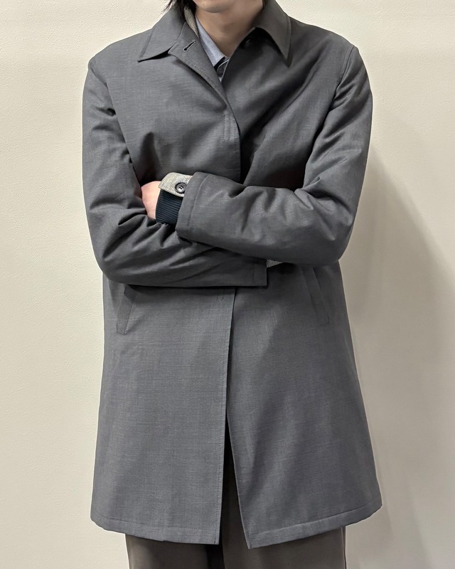 【1998FW PRADA】wool velcro half coat/grey