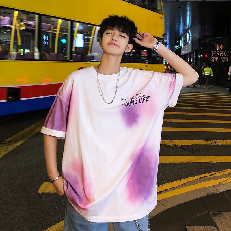 全2色 Tシャツ カットソー プリント カジュアル おしゃれ