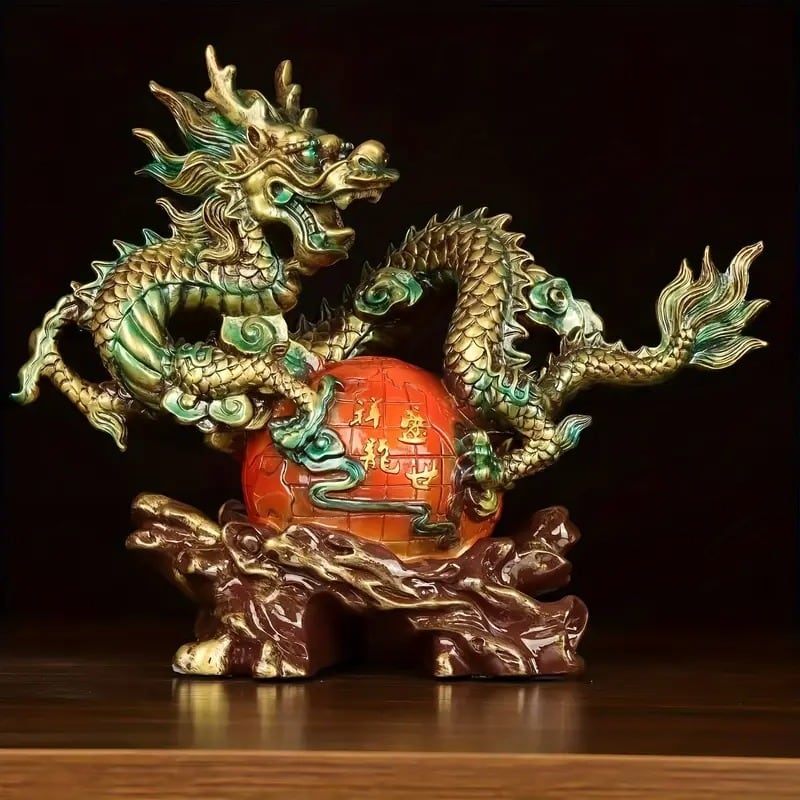 サイ 置物 オブジェ 金 ゴールド 黄金 招財 幸運 長寿 縁起物 魔除け